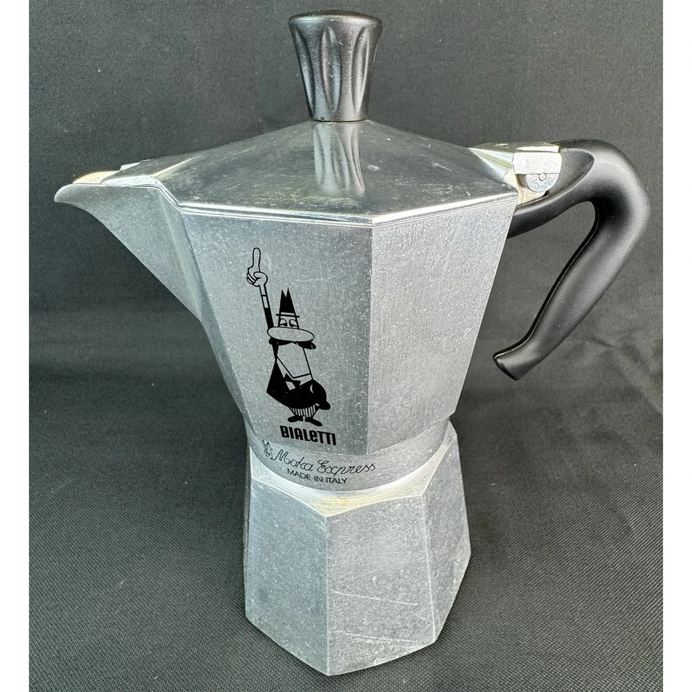 Bialetti Moka Express Stovetop Pot Coffee Espresso Maker Rusinallo Italy